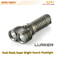 Maxtoch DX21 doble cabeza amplia visión XML2 U2 26650 batería LED linterna